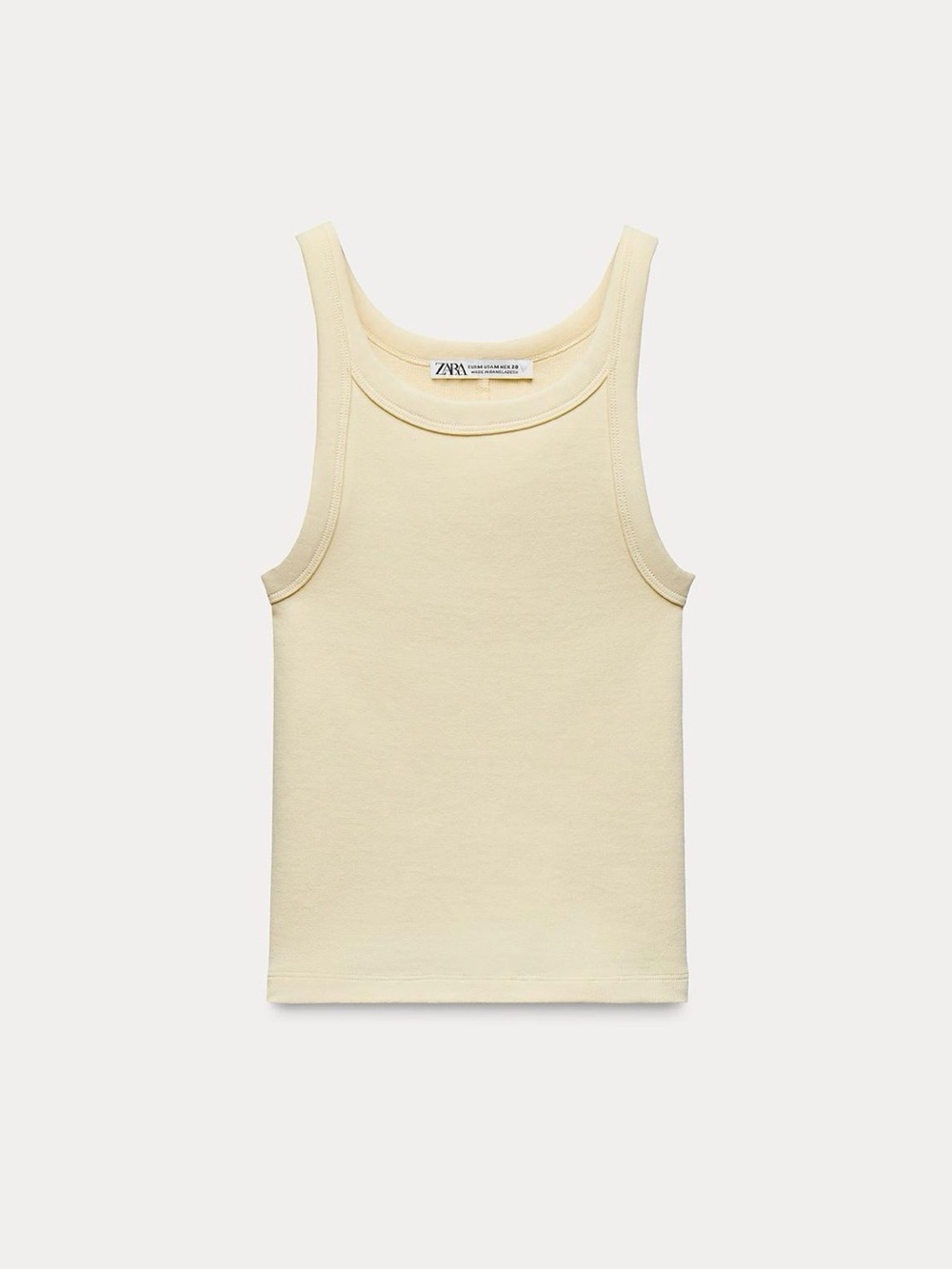 Zara Rib Halter Crop Top
